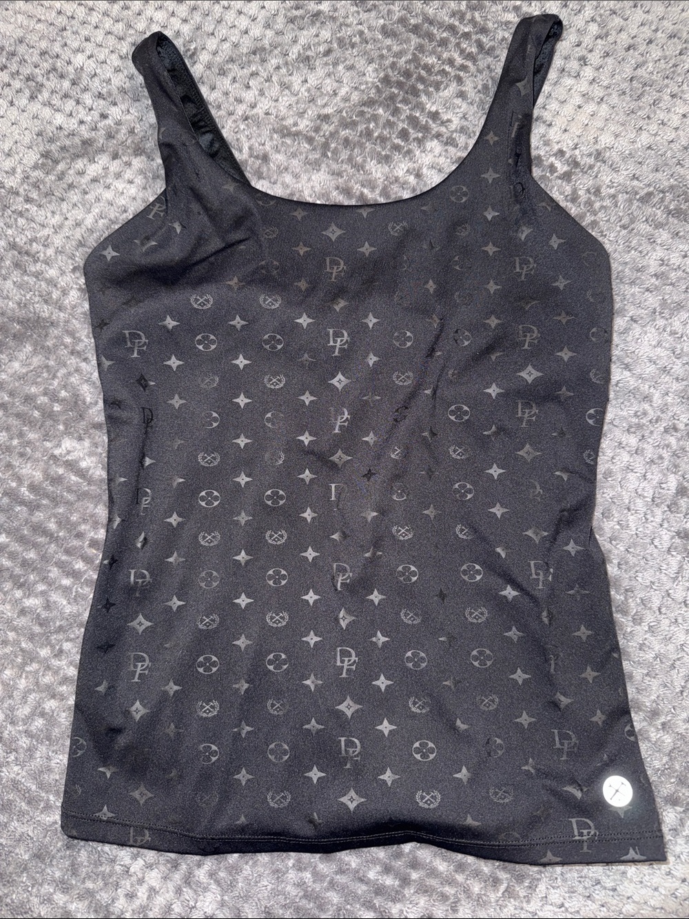 DIXXON Black Logo-Print Camisole Tank
